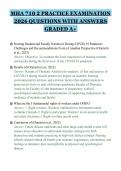 MHA 710 2 PRACTICE EXAMINATION&NewLine;2026 QUESTIONS WITH ANSWERS&NewLine;GRADED A&plus;&NewLine;