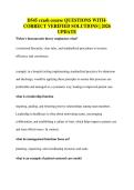 D545 crash course QUESTIONS WITH-&NewLine;CORRECT VERIFIED SOLUTIONS &vert; 2026&NewLine;UPDATE