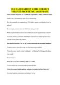 BUNDLE OF D545  Exams all with  QUESTIONS WITH 100&percnt; CORRECT ANSWERS&excl;&excl; 2025