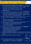 ANDREW&comma; FINRA SIE EXAM 2026 - PERSONAL STUDY SET QUESTIONS & ANSWERS 100&percnt;