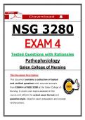 NSG 3280 Exam 4 &ndash; Pathophysiology &ndash; &lpar;2026&rpar; Actual Questions & Answers &lpar;Galen College of Nursing&rpar;