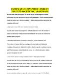 WGU D658 exam Study Questions with Correct&NewLine;Answers &vert; Latest 2026