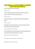 WGU D638 Exam 2 WITH CORRECT VERIFIED&NewLine;SOLUTIONS &vert; 2026 UPDATE