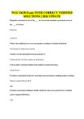 WGU D638 Exam WITH CORRECT VERIFIED&NewLine;SOLUTIONS &vert; 2026 UPDATE
