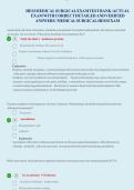 HESI Medical-Surgical Exam Test Bank &vert; Actual Exam Questions with Correct&comma; Detailed & Verified Answers &vert; Comprehensive Nursing Exam Preparation Study Guide