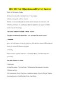 EDU 201 Test 2 Questions and Correct Answers