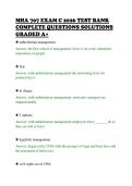 MHA 707 EXAM C 2026 TEST BANK&NewLine;COMPLETE QUESTIONS SOLUTIONS&NewLine;GRADED A&plus;