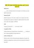 EDU 201 Quiz Fall 2026 Questions and Correct&NewLine;Answers