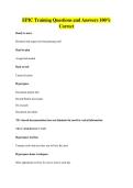 EPIC Training Questions and Answers 100&percnt;&NewLine;Correct
