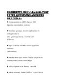 GEORGETTE MODULE 4 2026 TEST&NewLine;PAPER QUESTIONS ANSWERS&NewLine;GRADED A&plus;