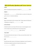 HCR 210 Practice Questions and Correct Answers