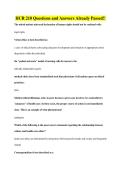 HCR 210 Questions and Answers Already Passed&excl;&excl;