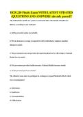 HCR 210 Finale Exam WITH LATEST UPDATED&NewLine;&lpar;QUESTIONS AND ANSWERS&rpar; already passed