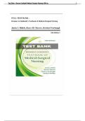 Test Bank for Brunner & Suddarth's Medical-Surgical Nursing 16th Edition &vert; Practice Questions & Answers