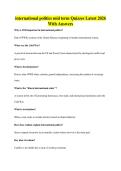 international politics mid term Quizzes Latest 2026&NewLine;With Answers