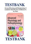  test bank for Advanced Physiology and Pathophysiology&colon; Essentials for Clinical Practice 1st Edition by Nancy Tkacs