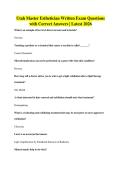 BUNDLE OF Utah Master Esthetician  EXAMS QUESTIONS AND ANSWERS