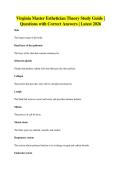 Virginia Master Esthetician Theory Study Guide &vert;&NewLine;Questions with Correct Answers &vert; Latest 2026