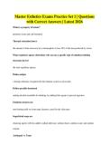 Master Esthetics Exams Practice Set 1 &vert; Questions&NewLine;with Correct Answers &vert; Latest 2026