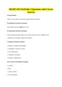MGMT 4513 FedTalks 5 Questions with Correct&NewLine;Answers