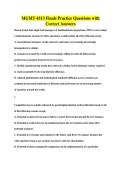 BUNDLE OF MGMT 4513 EXAMS QUESTIONS AND ANSWERS