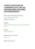 GEORGETTE REVIEW PMHNP 388&NewLine;COMPREHENSIVE STUDY GUIDE 2026&NewLine;PSYCHIATRIC MENTAL HEALTH NURSE&NewLine;PRACTITIONER PRINCIPLES