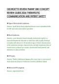 GEORGETTE REVIEW PMHNP 388 CONCEPT&NewLine;REVIEW GUIDE 2026 THERAPEUTIC&NewLine;COMMUNICATION AND PATIENT SAFETY