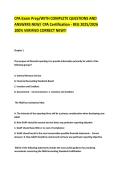 CPA Exam Prep &ndash; REG &ndash; CPA Certification &ndash; 2025&sol;2026 &ndash; Complete Questions and Answers Practice Exam Pack
