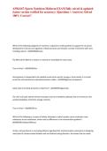 APK6167-Sports Nutrition Midterm EXAM fully solved & updated &lpar;latest version verified for accuracy&rpar; &lpar;Questions &plus; Answers&rpar; Solved 100&percnt; Correct&excl;&excl;&NewLine;
