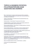 TOPICS 5-6 BUSINESS STATISTICS FCS &lpar;STRAIGHTERLINE&rpar; EXAM &NewLine;QUESTIONS AND ANSWERS &NewLine;