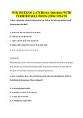 NUR 198 EXAM 2 ATI Review Questions WITH&NewLine;VERIFIED SOLUTIONS &vert; 2026 UPDATE