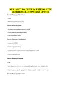 NUR 198 STUDY GUIDE QUESTIONS WITH&NewLine;VERIFIED SOLUTIONS &vert; 2026 UPDATE
