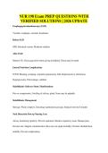 NUR 198 Exam PREP QUESTIONS WITH&NewLine;VERIFIED SOLUTIONS &vert; 2026 UPDATE