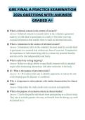 GMS FINAL A PRACTICE EXAMINATION&NewLine;2026 QUESTIONS WITH ANSWERS&NewLine;GRADED A&plus;