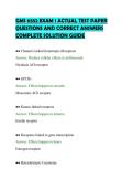 GMS 6552 EXAM 1 ACTUAL TEST PAPER&NewLine;QUESTIONS AND CORRECT ANSWERS&NewLine;COMPLETE SOLUTION GUIDE