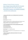 ALABAMA FUNERAL  SERVICES STATE  EXAM  COMBINED PACKAGE DEAL 