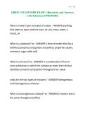 CHEM 134 LECTURE EXAM 1 Questions and Answers with Solutions UPDATED&excl;&excl;&excl;&period;