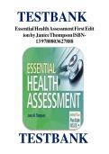 test bank for Essential Health Assessment 1st Edition by Janice Thompson &lpar;ISBN 9780803627888&rpar;&period; 