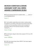 MICHIGAN JOURNEYMAN LICENSURE&NewLine;ASSESSMENT SCRIPT 2026 VERIFIED&NewLine;ANSWERS COMPREHENSIVE REVIEW&NewLine;