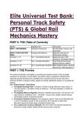 S-Tier Elite Universal Test Bank&colon; Personal Track Safety &lpar;PTS&rpar; & Global Rail Mechanics Mastery &vert; 2026&sol;2027 Edition