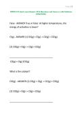 CHEM 133 &vert; 134 EXAM PACKAGE DEAL QUESTIONS AND ANSWERS WITH VERIFIED SOLUTIONS UPDATED&excl;&excl;&excl;&excl;