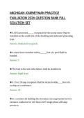 MICHIGAN JOURNEYMAN PRACTICE&NewLine;EVALUATION 2026 QUESTION BANK FULL&NewLine;SOLUTION SET