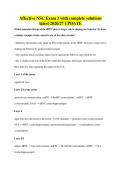 Affective NSC Exam 3 with complete solutions&NewLine;latest 2026&sol;27 UPDATE
