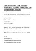 GOLD COAST FINAL EXAM 2026 FINAL&NewLine;REVIEW PACK COMPLETE QUESTION SET AND&NewLine;CORE CONCEPT SUMMARY