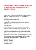  LIFESPAN EXAM 2 &ndash; GEROSCIENCE AND MECHANISMS OF AGING COMPLETE QUESTIONS WITH 100&percnt; CORRECT ANSWERS