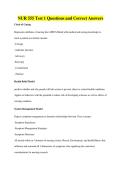 NUR 555 Test 1 Questions and Correct Answers