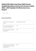 SkillCat EPA 608 Actual Exam 2026 Newest Updated Questions and Correct Answers &lpar;Latest 2026 &sol; 2027 Update&rpar; &lpar;Verified Answers by Expert&rpar;