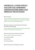 MICROBIOLOGY A SYSTEMS APPROACH&NewLine;EXAM SCRIPT 2026 COMPREHENSIVE&NewLine;QUESTIONS SOLUTIONS GRADED A PLUS&NewLine;IMMUNOLOGY PRACTICE PACKAGE&NewLine;