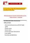 NR 547 Psychiatric-Mental Health Nursing Exam Study Guide Psychopharmacology&comma; NCDs&comma; Mood & Personality Disorders Comprehensive Review Notes&period;pdf&NewLine;&NewLine;