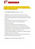 Chamberlain NR 547 Week 6 Study Guide Psychiatric-Mental Health across the Lifespan Practicum Neurocognitive Disorders&comma; Dementia & Delirium Exam Bank&period;pdf&NewLine;&NewLine;